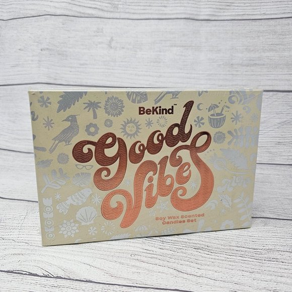 New! BeKind Good Vibes Soy Wax‎ Scented Candles - Picture 1 of 4